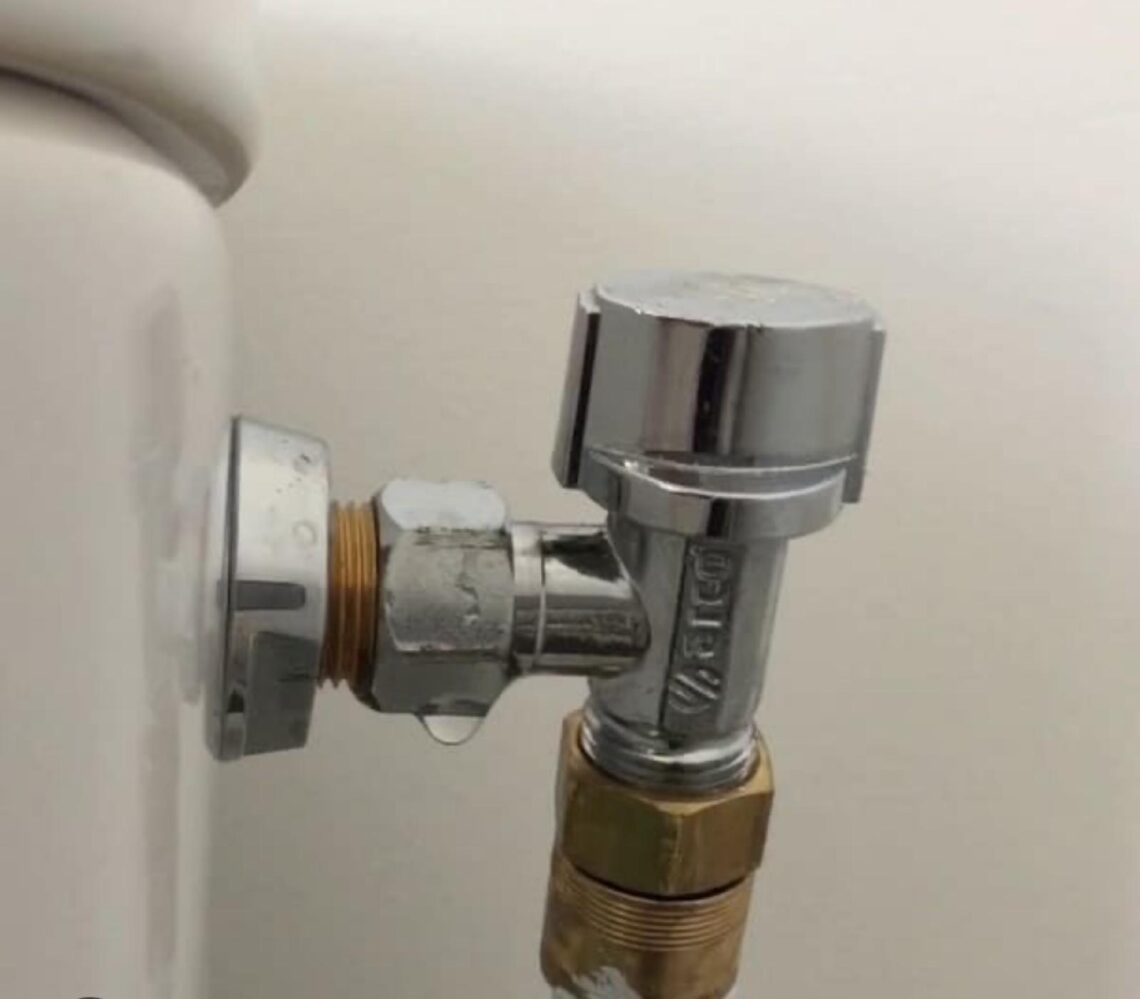 Fuite sur robinet d’arrêt WC